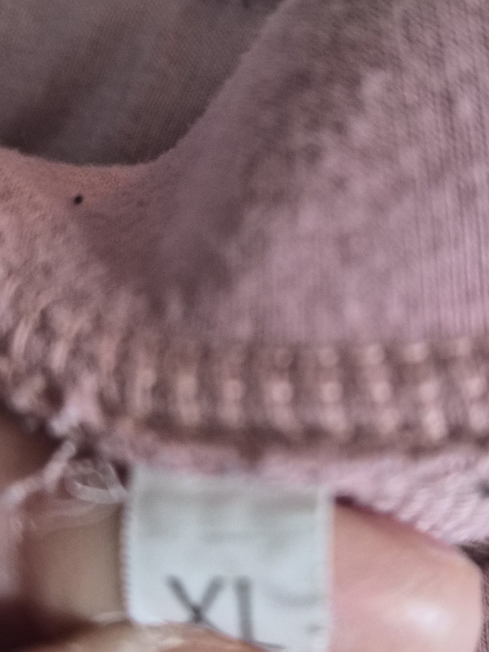 Soft Dusty Pink Knit Top - Size XL